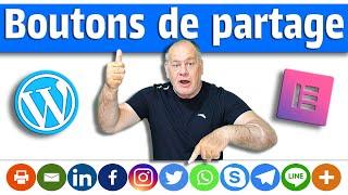 Bouton de partage wordpress