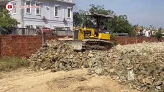 Part 2 Large projects Process By Bulldozer KUMATSU D31P With DumpTruck 5Ton Uploadi_HD