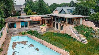 Millionaires Stunning ABANDONED Lakefront Mid Century Modern Dream Mansion l UNTOUCHED SINCE 1957!