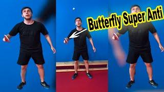 Ловлю мяч на АнтиСпин Butterfly Super Anti |  Развитие чувства мяча в настольном теннисе