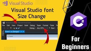 Visual Studio Font and Text Change | Imesh Lk