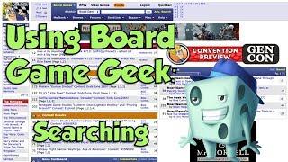 Using Board Game Geek - Searching