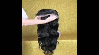 Natural Black Lace Frontal 100% Human Hair Wig #humanhair #lacefrontalwig #hair #beauty