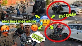 Live Cr@sh  || Drag R@ce Goes Wrong  || Total loss  ||  Preparation of Ladakh Ride