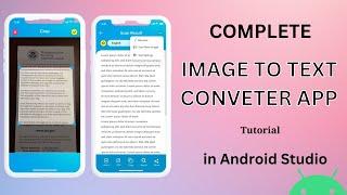 Make Image to Text Converter App | Text Recognition Android App | Google ML in Android Studio