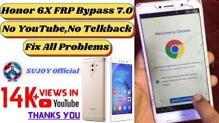 Honor 6X FRP Bypass 7.0 2021 || Without PC  || No Youtube No TelkBack || Fix All Problem || BLN-L21