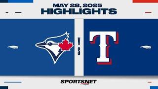 MLB Highlights | Blue Jays vs. Rangers - May 28, 2025