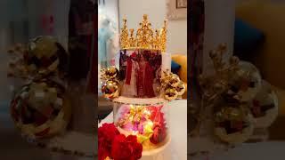 Beautiful anniversary cake for beautiful couple  #recipe #homemade