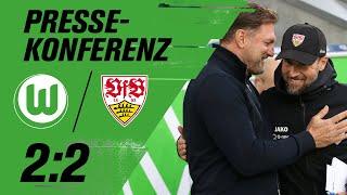 RE-LIVE  | Pressekonferenz mit Hasenhüttl und Gästecoach Hoeneß nach Wolfsburg - Stuttgart | BuLi