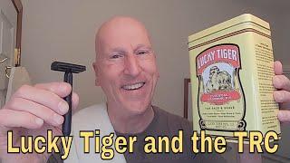 An Evening Head Shave with Lucky Tiger and The Razor Company's TRC Razor