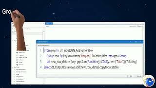 How to aggregate data in datatable using LINQ in uipath(Group by Operator)