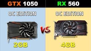 GTX 1050 VS RX 560 New Games Benchmark