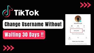 How To Change TikTok Username Without Waiting 30 Days !