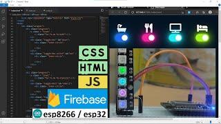 Toggle button - ESP8266/ESP32 - HTML CSS JS FireBase - Control your device from over the world!