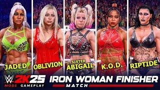 WWE 2K25 Best Finisher! Jade Cargill vs Liv Morgan vs Alexa Bliss vs Bianca Belair vs Rhea Ripley