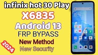 infinix hot 30 Play Frp bypass without PC/ infinix hot 30i  Frp/ Infinix x6835 frp unlock without pc