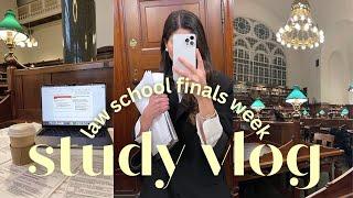 law school study vlog  finals week, productive days, lots of studying, exam prep, living alone etc