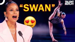 Swan Elegance Meets Talent! Lillianna Clifton Dazzles on BGT Stage!