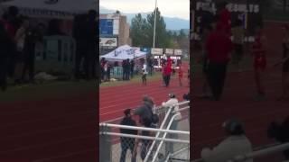 Jaleel Turner Rancho Verde 3rd leg of 1600 relay  2/25/17