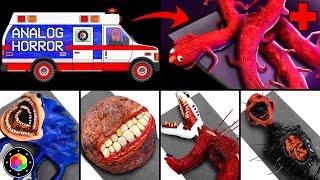 OPERATING ANALOG HORROR CREATURES!  (Shin Sonic, Elmo, Sedna, Infected Sky and) Clay | PlastiVerse