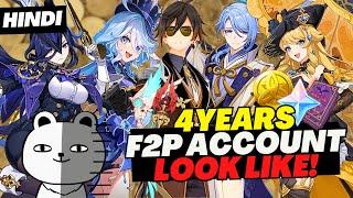 what a 4 YEARS Old Genshin f2p account look like! - Genshin Impact