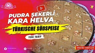 Pudra Şekerli Kara Helva Tarifi - Un Helvası - Türkische Süßspeise - Halva mit Puderzucker