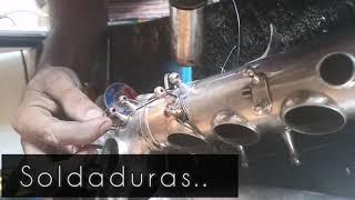 Restauración de saxofón alto Kholert (Transformación) Andrés Ayala Saxofonista y luthier