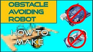 How to make simplest DIY obstacle avoiding robot car with cardboard easy