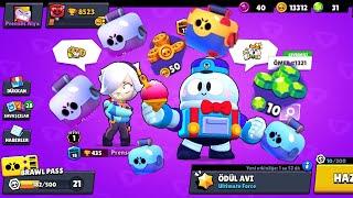 15 Tane Kutu Açtım!!! (Arkadaşımla Birlikte Brawl Stars Oynadık)