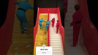 stickey vs slippery stairs #mrbeast #mrbeastshorts #mrbeastgaming #mrbeastchallenge #mrbeastyt
