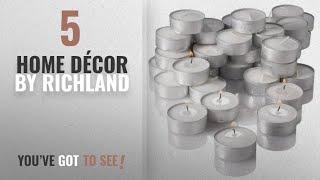 Top 10 Home Décor By Richland [ Winter 2018 ]: Richland Unscented Tealight Candles, White, Set of