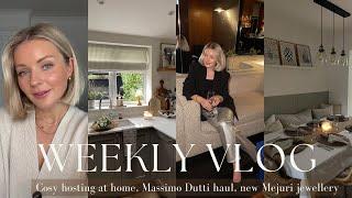 SPEND THE WEEK WITH ME / COSY HOSTING AT HOME, MEJURI JEWELLERY, MASSIMO DUTTI HAUL / LAURA BYRNES