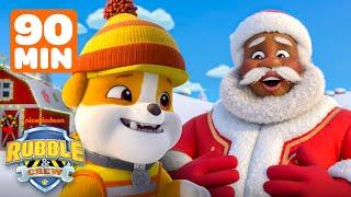 Rubble & Santa Build a Toy Workshop & Save Christmas! w/ Mix, Charger | 90 Minutes | Rubble & Crew