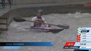 Artem Ivchenko, Ukraine - Men's Kayak Semi-Final / 2024 ICF Canoe Slalom World Cup Augsburg Germany