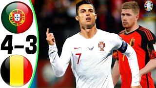 Portugal vs Belgium 4-3 - All Goals and Highlights 2024  RONALDO