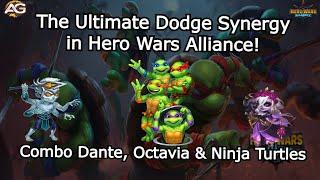 Combo Dante, Octavia & Ninja Turtles: The Ultimate Dodge Synergy in Hero Wars Alliance!