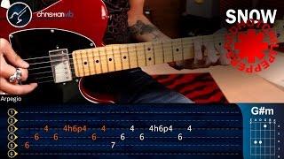 Como tocar Snow (hey oh) Red Hot Chili Peppers en Guitarra | Tutorial COMPLETO