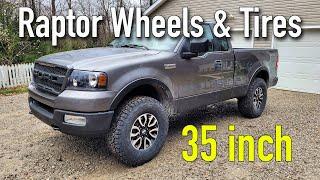 35 INCH Raptor Wheels & Tires on 2004-2008 F150 - Do You Need A Lift?