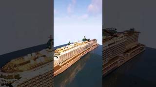 World's Smallest Violin in Minecraft - MSC Seaview Cruise Ship #shorts #minecraft