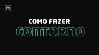 Como Deixar apenas o contorno do seu texto no | Photoshop