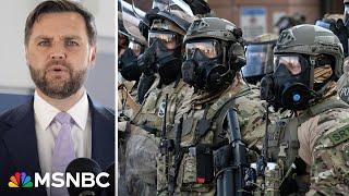 Vance gets the cause of fear in L.A. totally backward in trying to justify military presence
