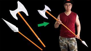 Easy Paper Weapon - Spear Head Battleaxe Super cool