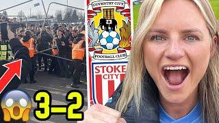 FANS CLASH IN 97TH MINUTE CHAOS | COVENTRY 3-2 STOKE