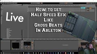 How To Get The Half Speed Effect Like 808 Mafia in Ableton No Gross Beats