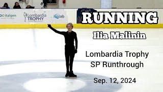 Ilia Malinin SP Runthrogh at Lombardia Trophy 2024