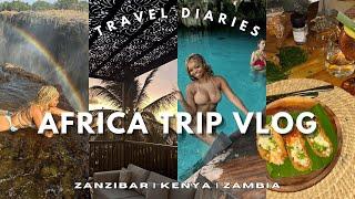 AFRICA TRAVEL VLOG: Zanzibar, Kenya, and Zambia!  | Travel Diaries ️