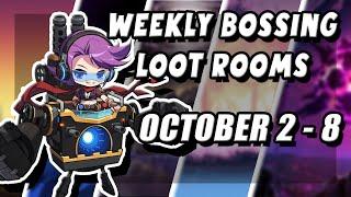 Maplestory Weekly Bossing Loot Rooms | October 2nd - 8th