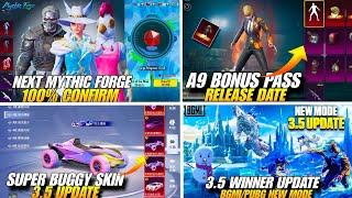 3.5 Update Winter Frozen Mod | Next Mythic Forge Pubg | New Upgraded Buggy Skin | A9 Bonus Pass Bgmi