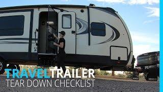 RV NEWBIE: TEAR DOWN CHECKLIST (KYD)