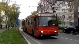 Trolleybuses and diesel buses in Bratislava Pozsony [1080p]